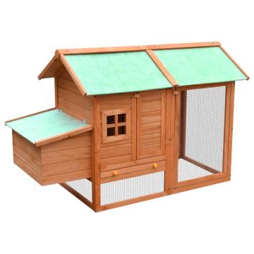 Chicken Cage Solid Pine & Fir Wood - Quality Hutch for Chickens