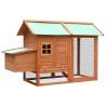 Chicken Cage Solid Pine & Fir Wood - Quality Hutch for Chickens