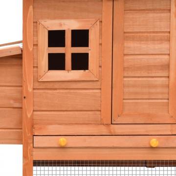 Chicken Cage Solid Pine & Fir Wood - Quality Hutch for Chickens