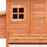 Chicken Cage Solid Pine & Fir Wood - Quality Hutch for Chickens