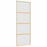 Sliding Door Gold 76x205 cm - Frosted ESG Glass & Aluminium