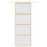 Sliding Door Gold 76x205 cm - Frosted ESG Glass & Aluminium