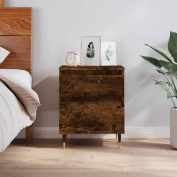 Stylish Smoked Oak Bedside Cabinet - Perfect for Any Room