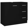 Sink Cabinet Black 63x30x54 cm - Stylish Storage Solution