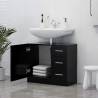 Sink Cabinet Black 63x30x54 cm - Stylish Storage Solution