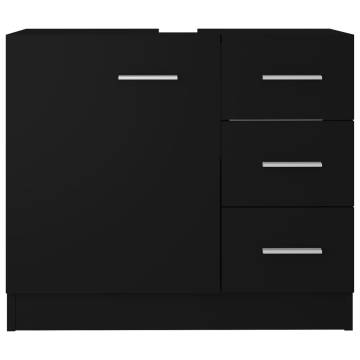 Sink Cabinet Black 63x30x54 cm - Stylish Storage Solution