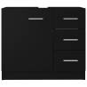 Sink Cabinet Black 63x30x54 cm - Stylish Storage Solution