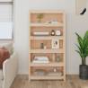 Book Cabinet 80x35x154 cm Solid Wood Pine Colour natural Quantity in Package 1 Height 154 cm Width 80 cm 