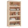 Book Cabinet 80x35x154 cm - Solid Pine Wood Storage Solution