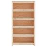 Book Cabinet 80x35x154 cm - Solid Pine Wood Storage Solution