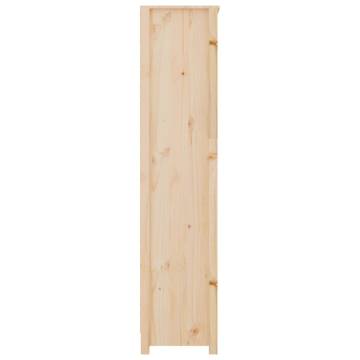 Book Cabinet 80x35x154 cm - Solid Pine Wood Storage Solution