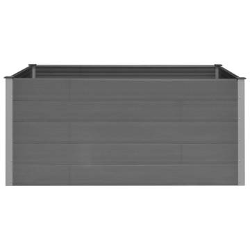 Garden Raised Bed Grey 200x100x91 cm WPC - Durable and Stylish