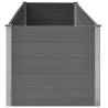 Garden Raised Bed Grey 200x100x91 cm WPC - Durable and Stylish