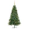 Artificial Pre-lit Christmas Tree with Ball Set 180 cm Green Colour gold Size 180 x 90 cm Quantity in Package 1 Number of Branch Tips 