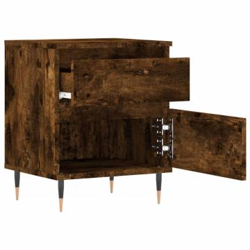 Stylish Smoked Oak Bedside Cabinet - Perfect for Any Room