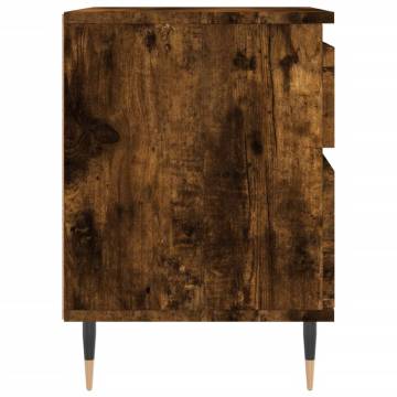 Stylish Smoked Oak Bedside Cabinet - Perfect for Any Room