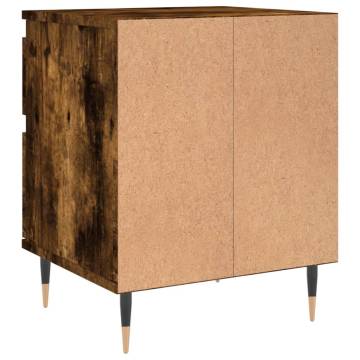 Stylish Smoked Oak Bedside Cabinet - Perfect for Any Room