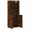 Stylish Highboard in Smoked Oak - Elegant Storage Solution