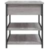 Shoe Bench Grey Sonoma - 70x42.5x50 cm Engineered Wood