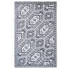 Esschert Design Outdoor Rug 182x122 cm Diamond Colour black 