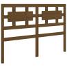 Honey Brown Solid Wood Bed Headboard - Stylish & Rustic Design