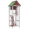 Bird House Mocha - Solid Pine Wood Aviary (60x58.5x160 cm)