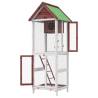 Bird House Mocha - Solid Pine Wood Aviary (60x58.5x160 cm)