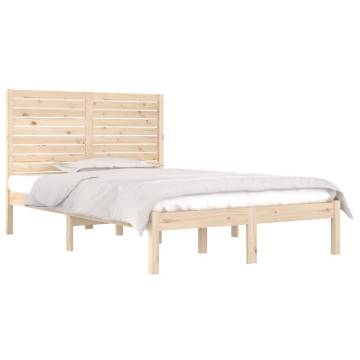 Solid Wood Bed Frame 120x190 cm - Small Double | HipoMarket