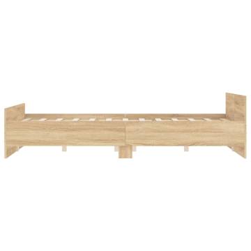 Sonoma Oak Bed Frame with Headboard & Footboard - Small Double