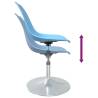 Swivel Dining Chairs 4 pcs Blue PP - Modern Comfort