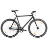 Fixed Gear Bike Black 700c 55 cm - Ideal for Commuting & Fitness