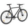 Fixed Gear Bike Black 700c 55 cm - Ideal for Commuting & Fitness