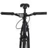 Fixed Gear Bike Black 700c 55 cm - Ideal for Commuting & Fitness