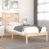 Bed Frame Solid Wood Pine 100x200 cm Colour natural Size 100 x 200 cm 