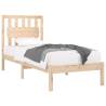 Solid Wood Pine Bed Frame 100x200 cm for Comfortable Sleep