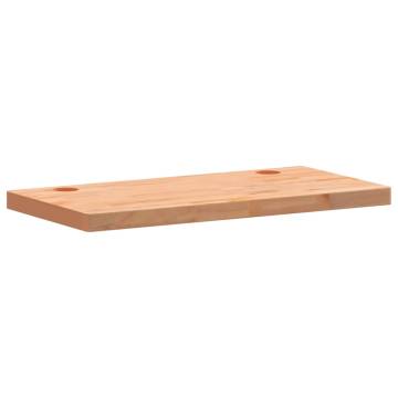 Solid Wood Beech Desk Top 100x50x4 cm - Hipomarket