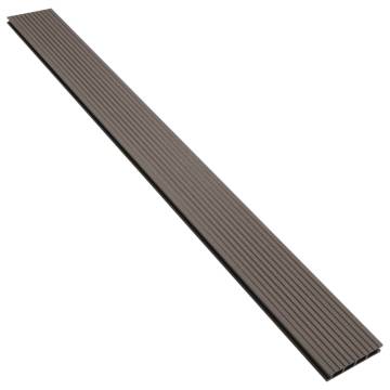 WPC Hollow Decking Boards 30m² Dark Brown - Buy Now