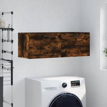 Wall Cabinet Smoked Oak - Stylish Storage Solution | HipoMarket