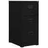 Filing Cabinet Black 46x62x102.5 cm Steel Colour black Size 46 x 62 x 102.5 cm Quantity in Package 1 