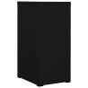 Durable Black Filing Cabinet - Steel, 3 Drawers, Lockable