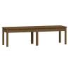 2-Seater Garden Bench - Honey Brown Solid Pine - Hipomarket