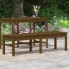 2-Seater Garden Bench - Honey Brown Solid Pine - Hipomarket