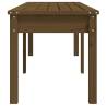 2-Seater Garden Bench - Honey Brown Solid Pine - Hipomarket