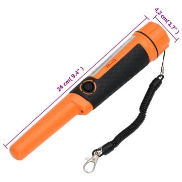 Pinpointer Metal Detector Orange | High Sensitivity & Waterproof