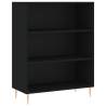 Stylish Highboard Black 69.5x34x180 cm | Durable Engineered Wood