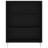 Stylish Highboard Black 69.5x34x180 cm | Durable Engineered Wood