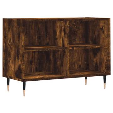 Stylish Smoked Oak TV Cabinet - 69.5x30x50 cm Engineered Wood