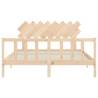 Solid Wood Bed Frame with Headboard 160x200 cm | HipoMarket