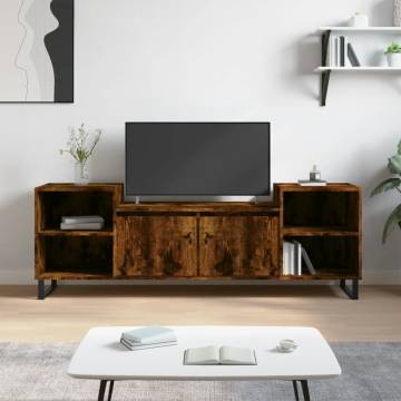 TV Cabinet Smoked Oak 160x35x55 cm | Stylish Storage Solution