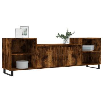 TV Cabinet Smoked Oak 160x35x55 cm | Stylish Storage Solution